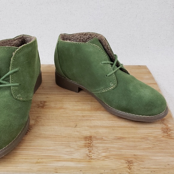 Eddie Bauer Women's 6 Valerie Olive Green Booties - Picture 6 of 8